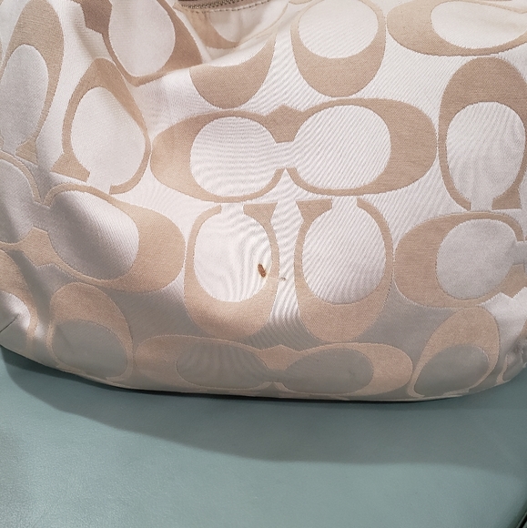 RARE FIND COACH SIGNATURE MONOGRAM HOBO HANDBAG.  COACH F22310 - Picture 10 of 12
